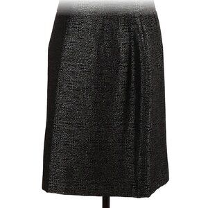 Antonio Melani Black Silver Pencil Skirt